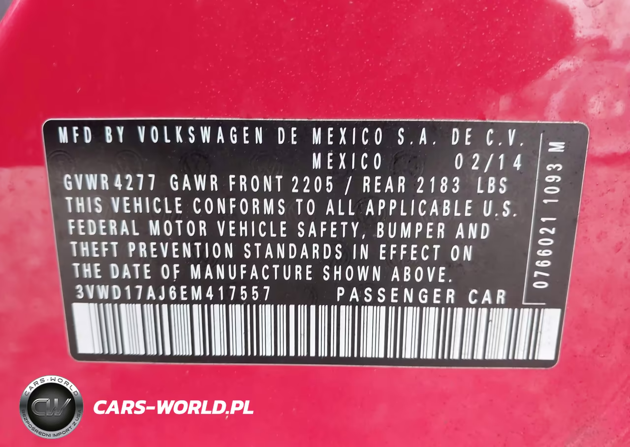 2014 Volkswagen Jetta 1.8T Se VIN:3VWD17AJ6EM417557 - 9