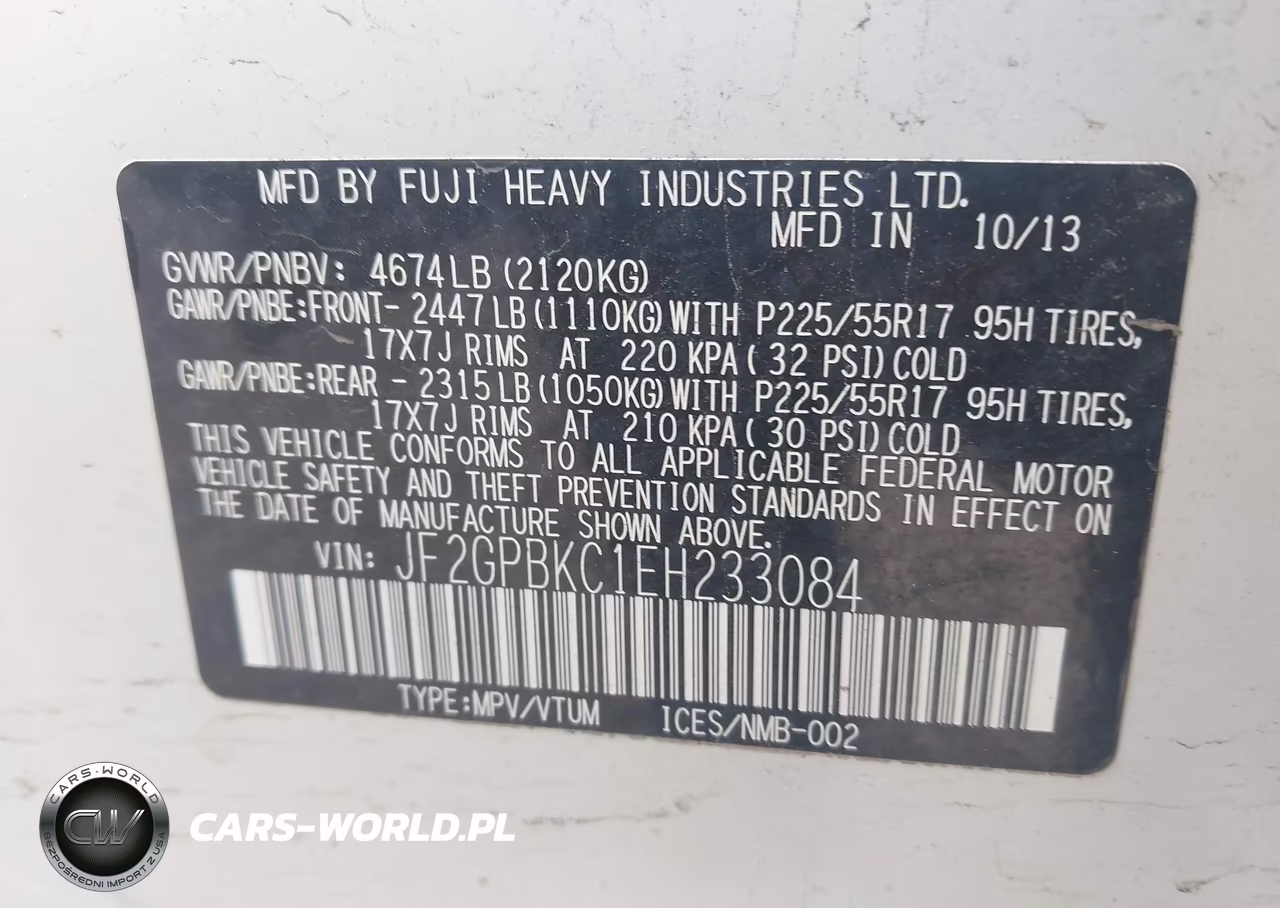 2014 Subaru Xv Crosstrek Hybrid 2.0I Touring VIN:JF2GPBKC1EH233084 - 9