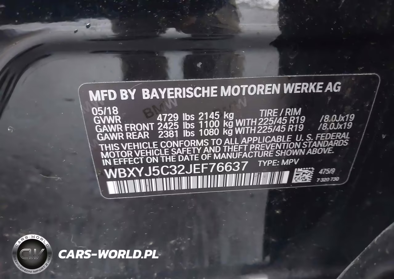2018 BMW X2 xDrive28I VIN:WBXYJ5C32JEF76637 - 9