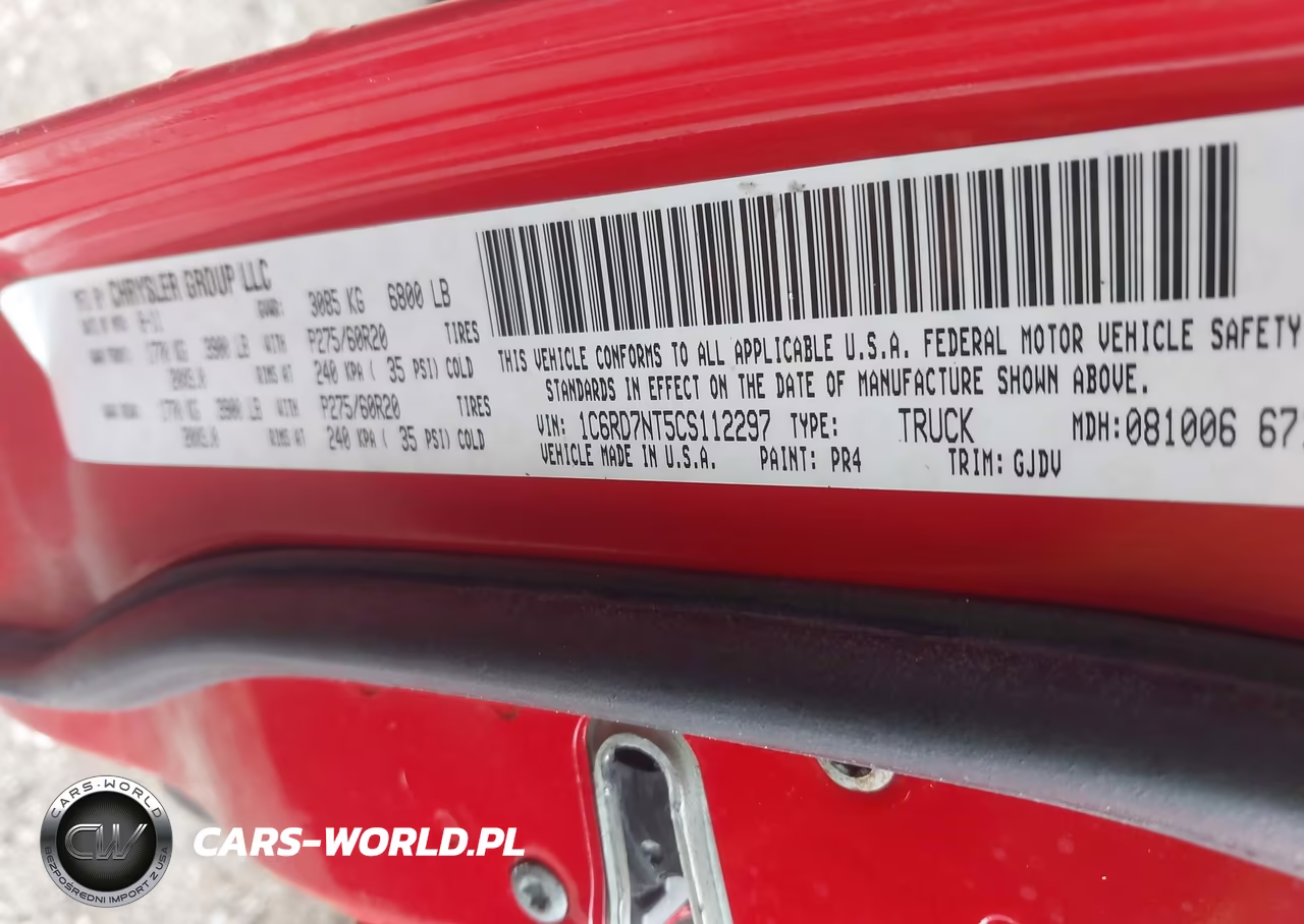 2012 Ram 1500 Laramie VIN:1C6RD7NT5CS112297 - 9