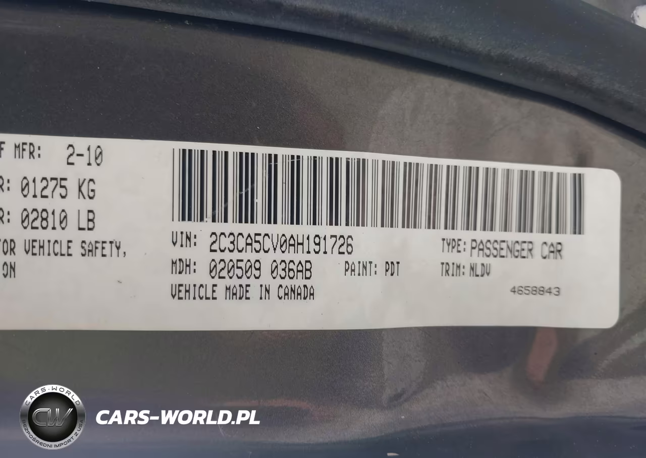 2010 Chrysler 300 Touring-Signature Series-Executive Series VIN:2C3CA5CV0AH191726 - 9