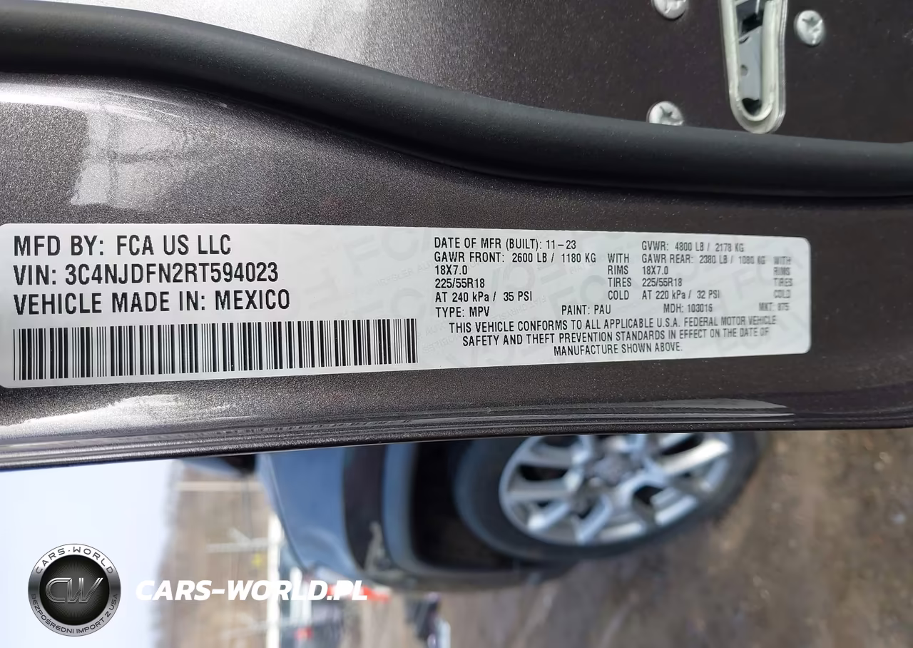 2024 Jeep Compass Latitude Lux Fwd VIN:3C4NJDFN2RT594023 - 9