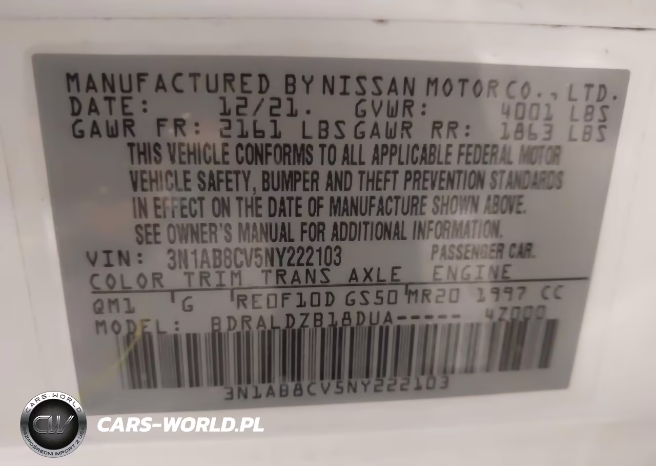 2022 Nissan Sentra Sv Xtronic Cvt VIN:3N1AB8CV5NY222103 - 9
