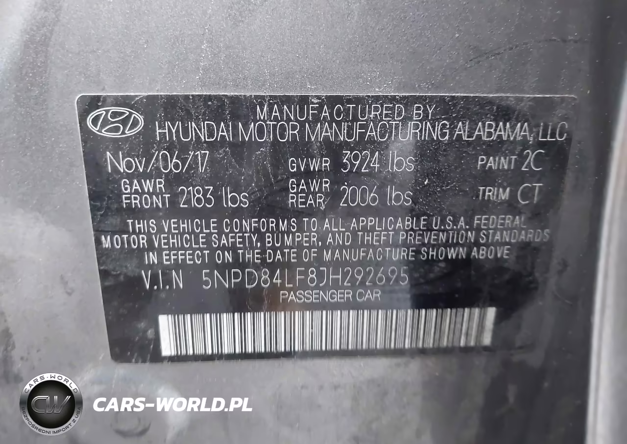 2018 Hyundai Elantra Value Edition VIN:5NPD84LF8JH292695 - 9