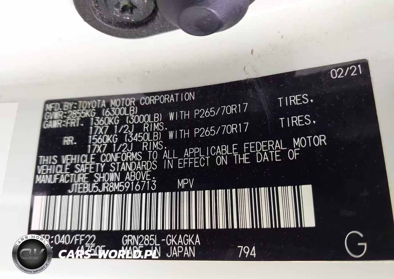 2021 Toyota 4Runner Trail Special Edition VIN:JTEBU5JR8M5916713 - 9