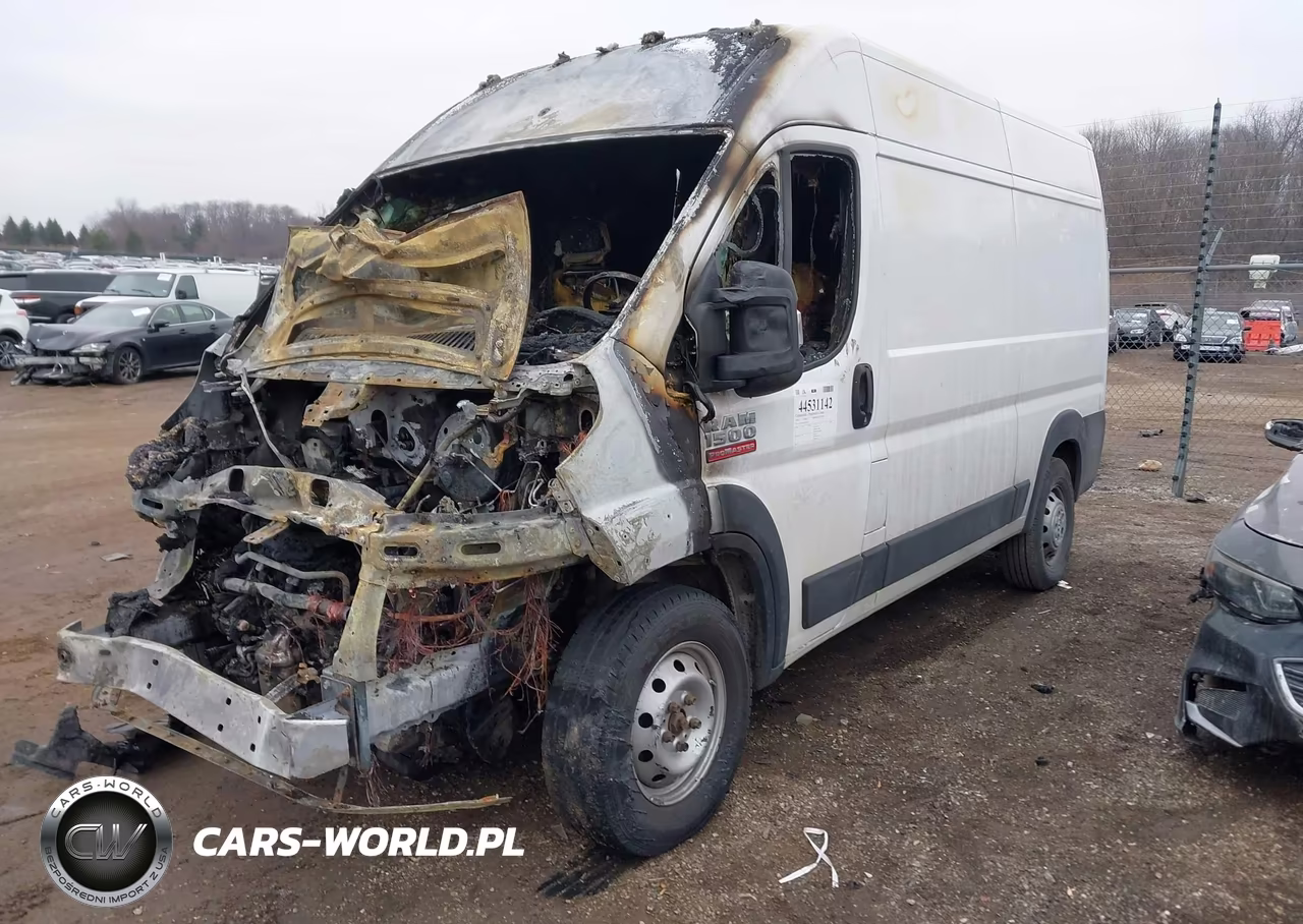 2019 Ram Promaster 1500 High Roof 136 Wb VIN:3C6TRVBG5KE565758 - 2