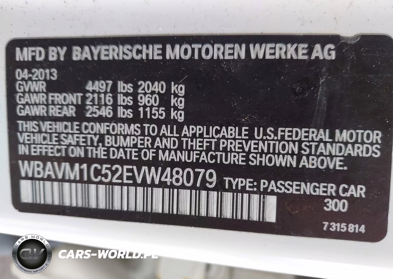 2014 BMW X1 Sdrive28I VIN:WBAVM1C52EVW48079 - 9