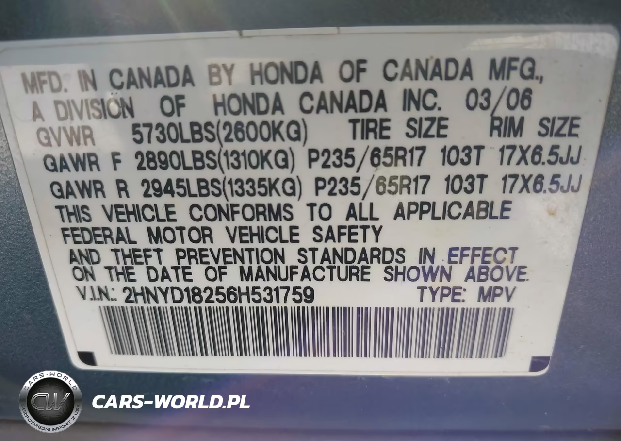 2006 Acura Mdx VIN:2HNYD18256H531759 - 9