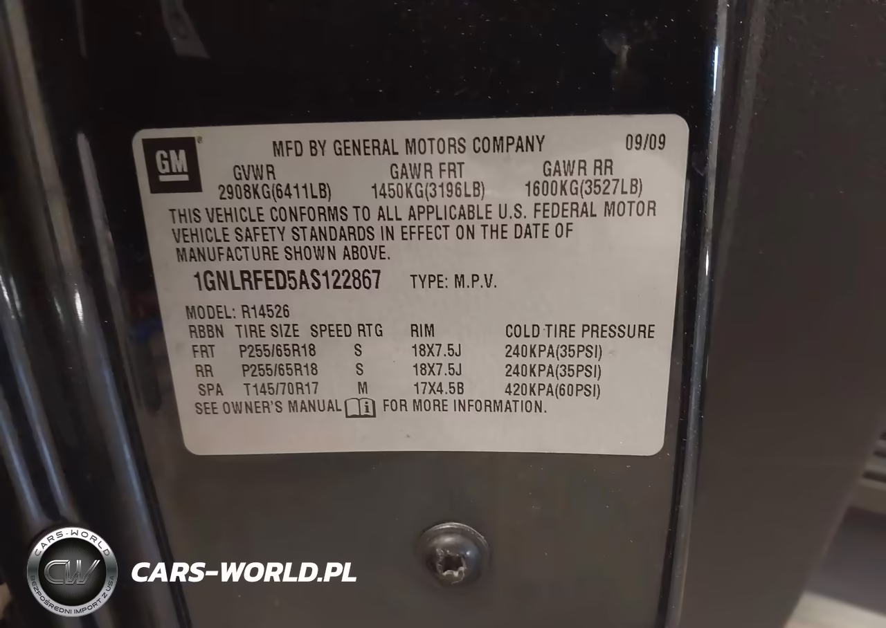 2010 Chevrolet Traverse Lt VIN:1GNLRFED5AS122867 - 9