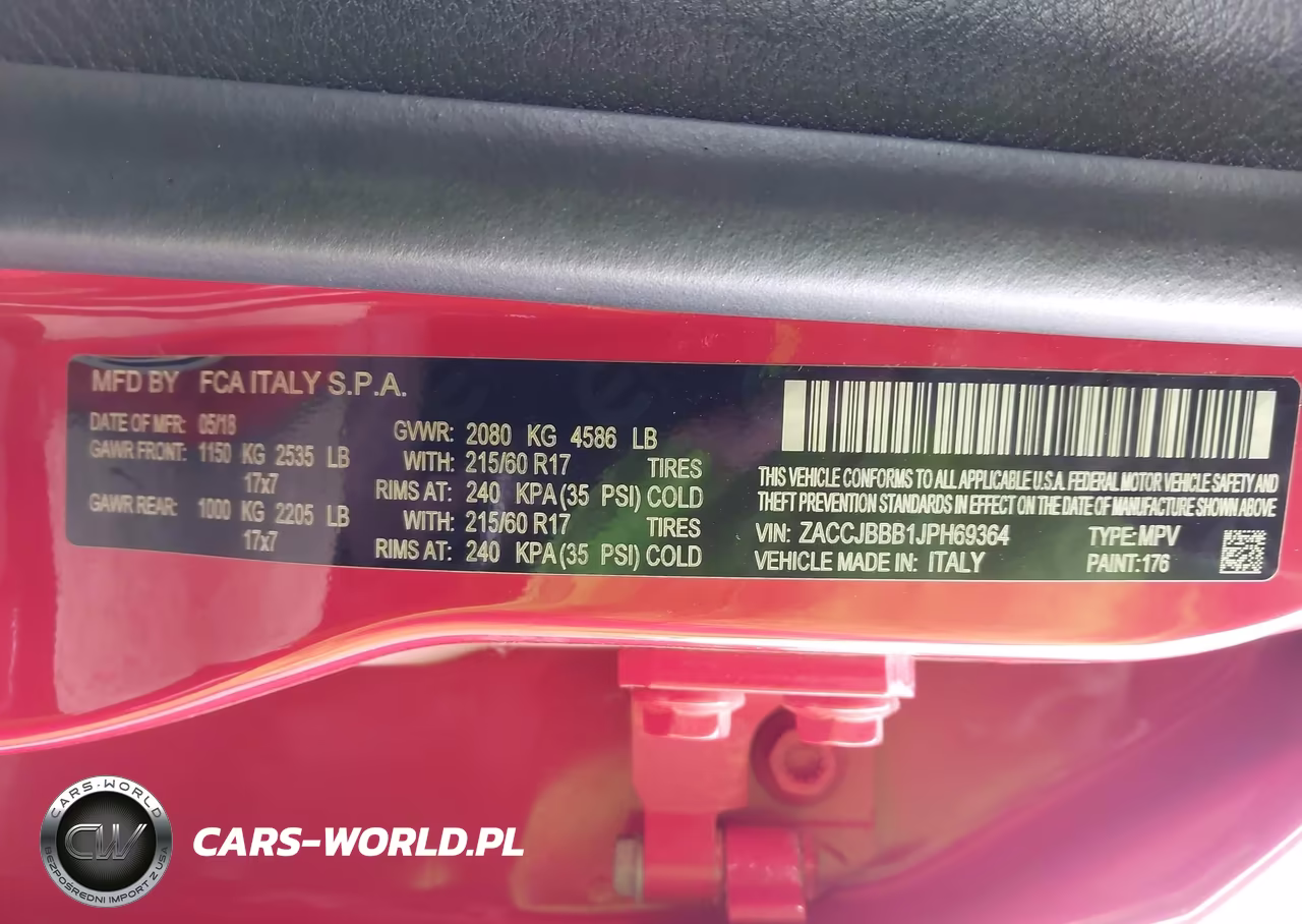 2018 Jeep Renegade Latitude 4X4 VIN:ZACCJBBB1JPH69364 - 9