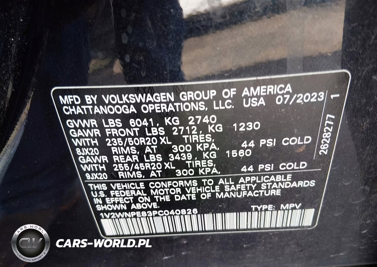 2023 Volkswagen Id.4 Awd Pro S VIN:1V2WNPE83PC040826 - 9