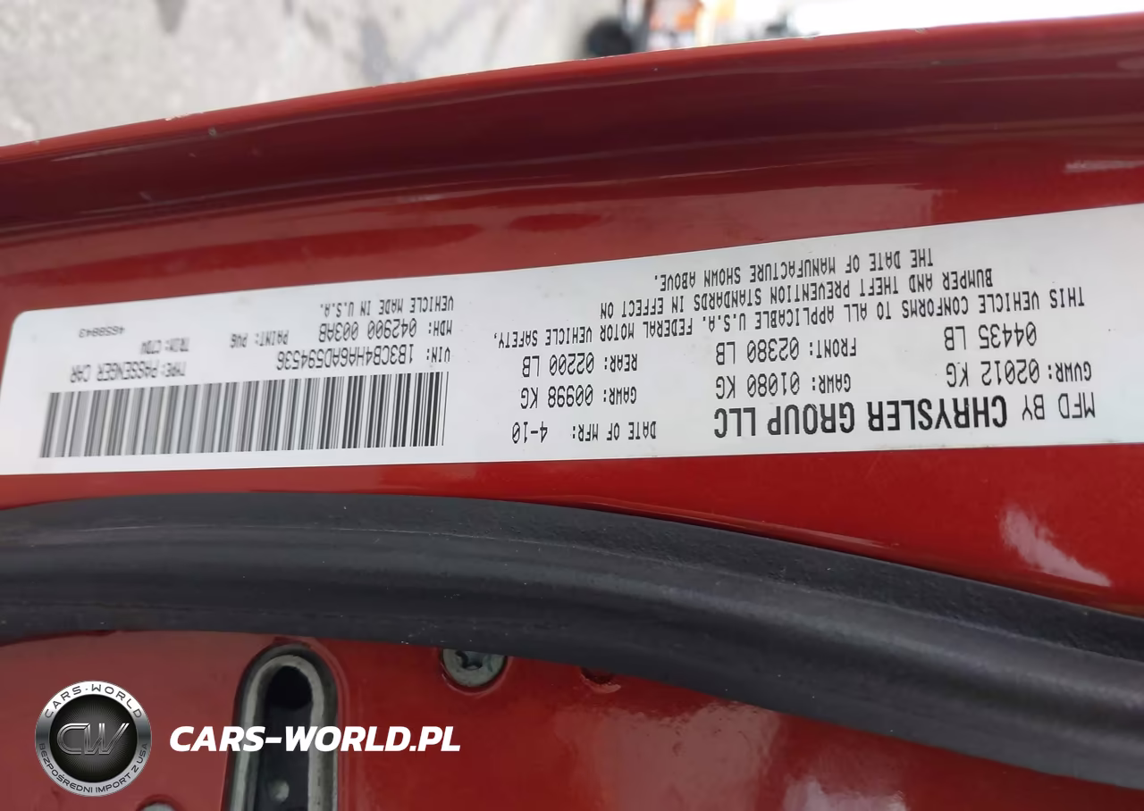 2010 Dodge Caliber Sxt VIN:1B3CB4HA6AD594536 - 9