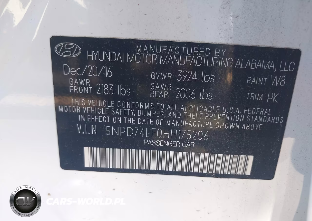 2017 Hyundai Elantra Se VIN:5NPD74LF0HH175206 - 9