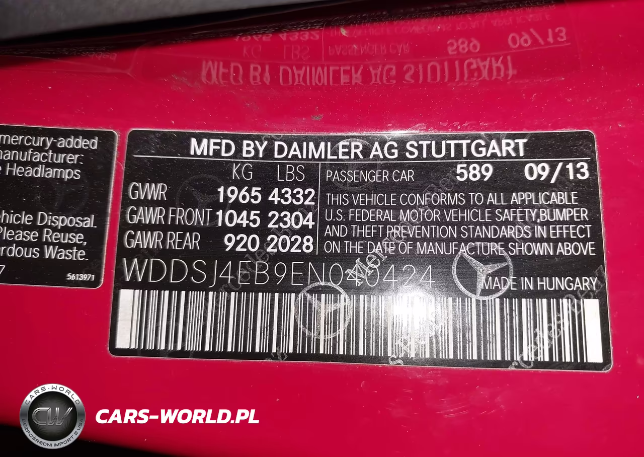 2014 Mercedes-Benz Cla 250 VIN:WDDSJ4EB9EN040424 - 9