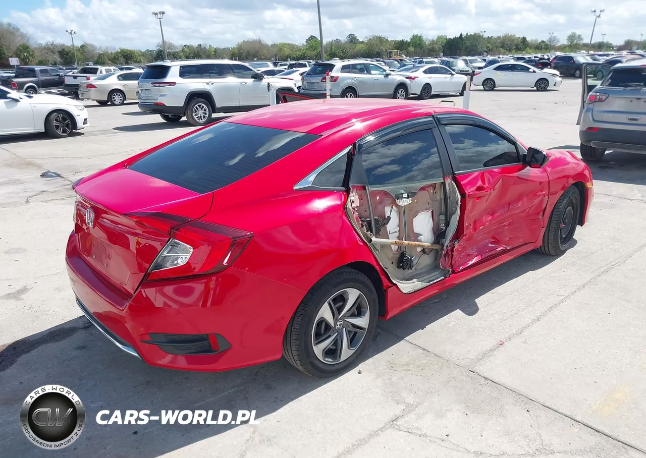 2021 Honda Civic Lx VIN:2HGFC2F66MH504516 - 4