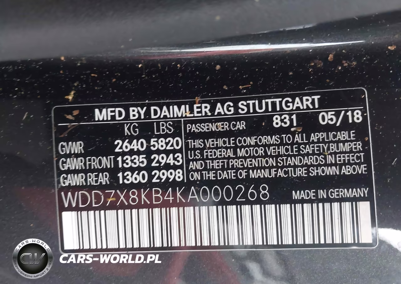 2019 Mercedes-Benz Amg Gt 63 4-Door Coupe S VIN:WDD7X8KB4KA000268 - 9