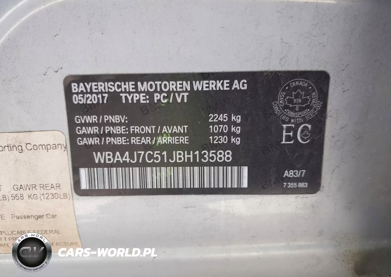 2018 BMW 440I Gran Coupe xDrive VIN:WBA4J7C51JBH13588 - 9