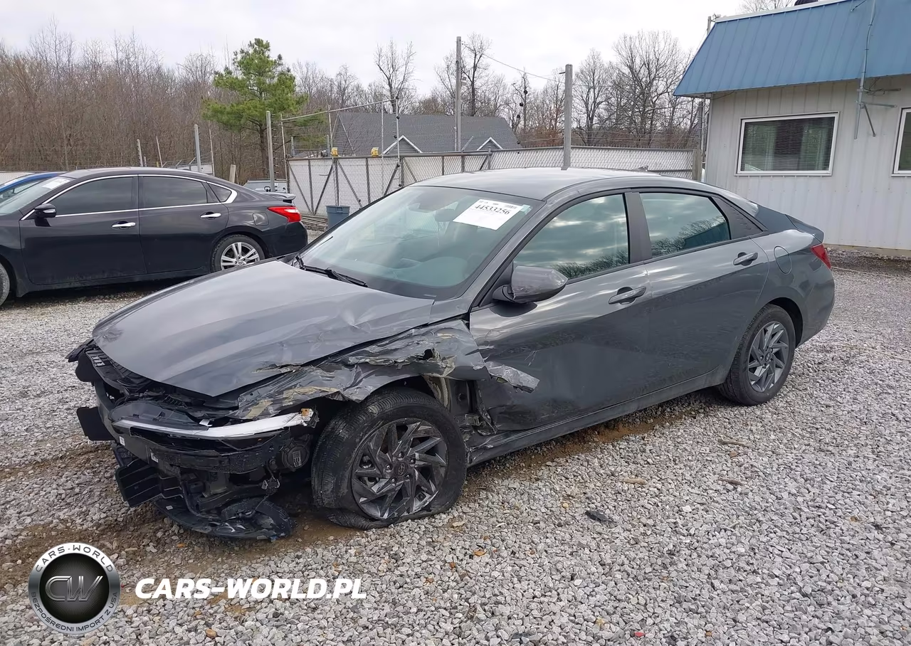 2024 Hyundai Elantra Hybrid Blue VIN:KMHLM4DJ4RU114404 - 2