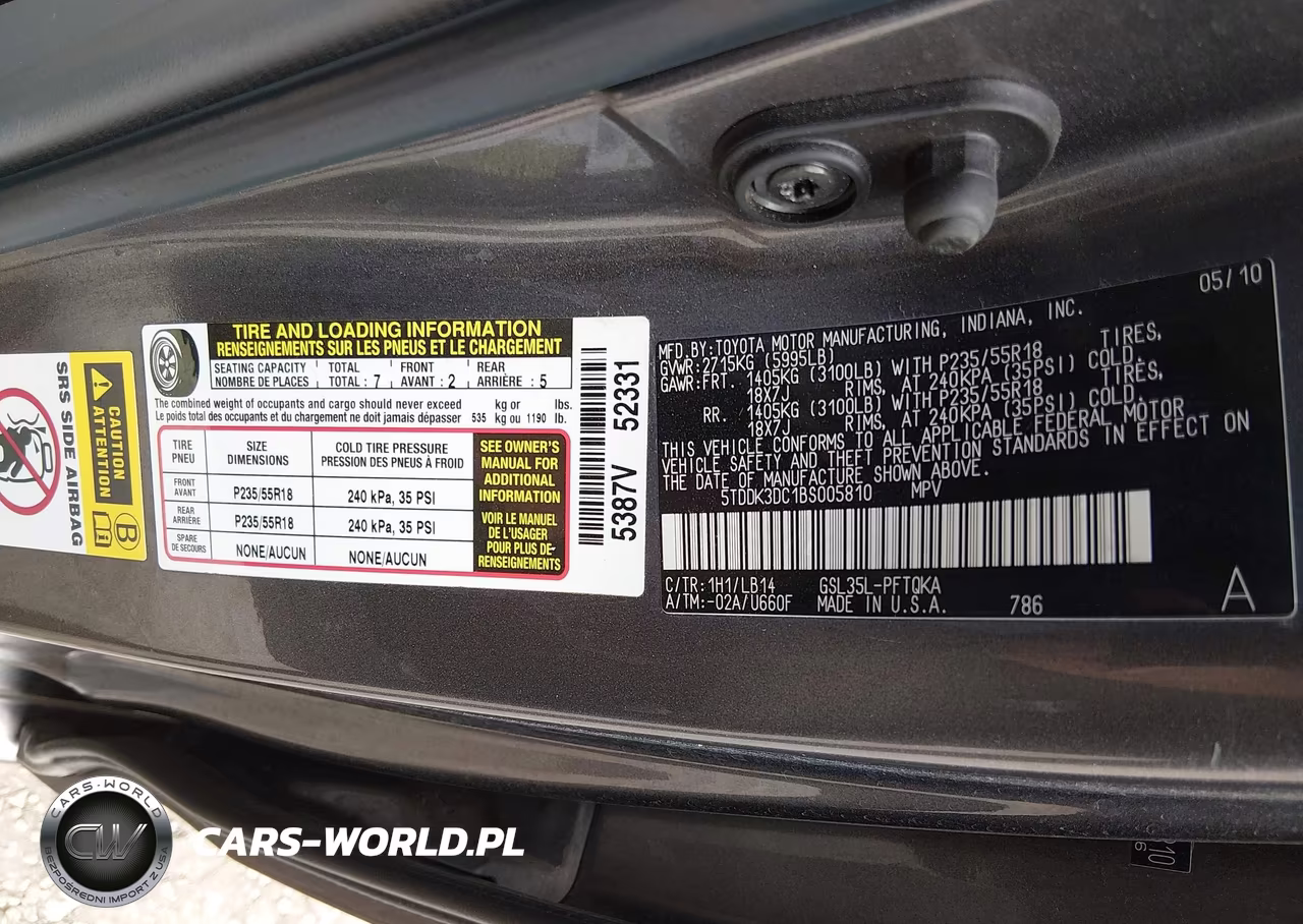 2011 Toyota Sienna Xle VIN:5TDDK3DC1BS005810 - 9