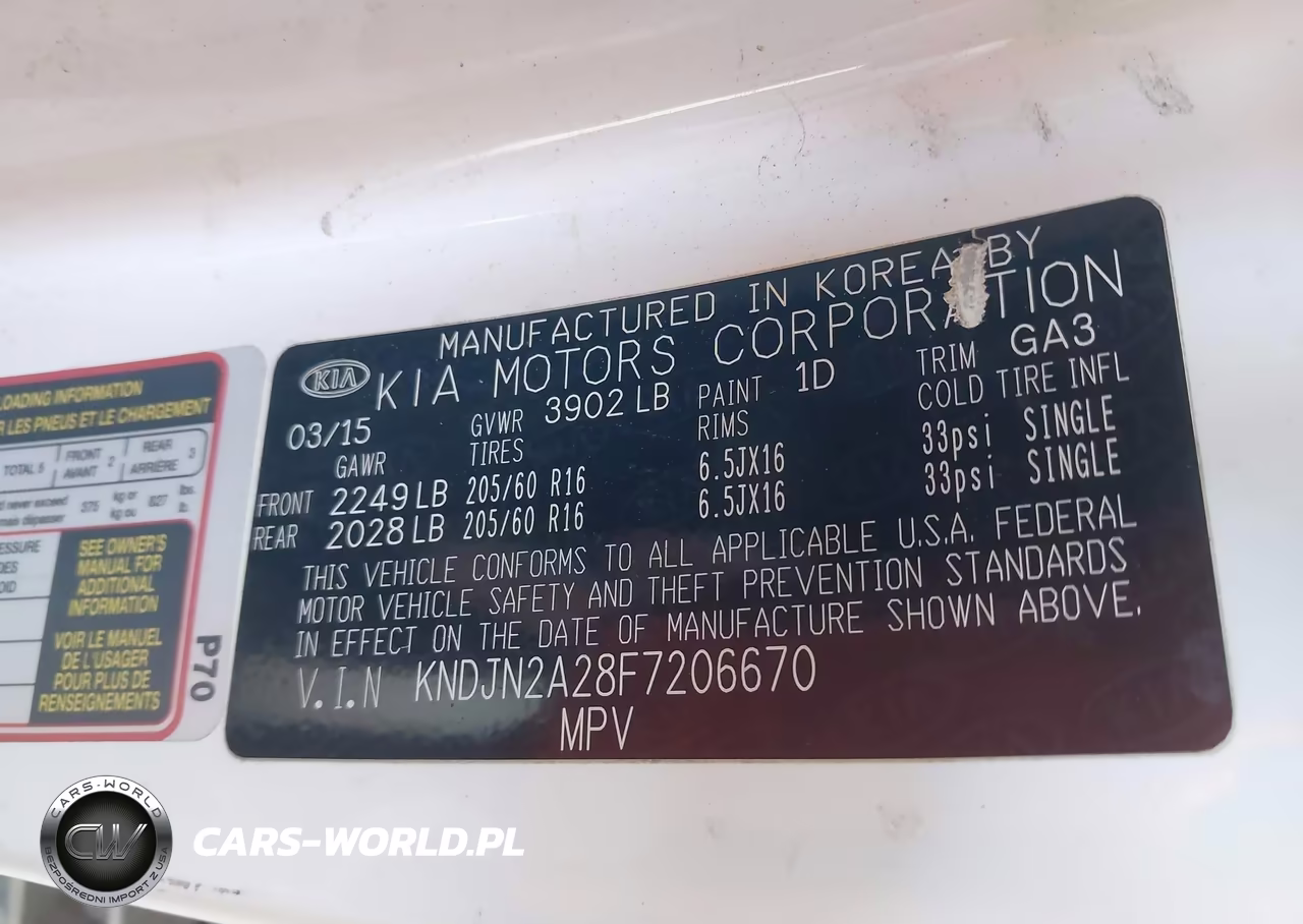 2015 Kia Soul VIN:KNDJN2A28F7206670 - 9