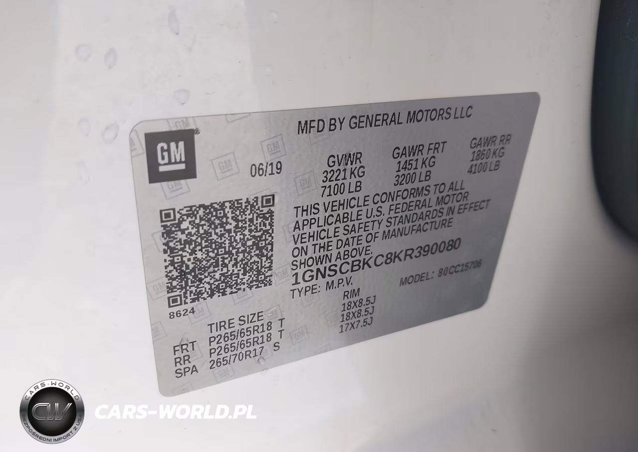 2019 Chevrolet Tahoe Lt VIN:1GNSCBKC8KR390080 - 9