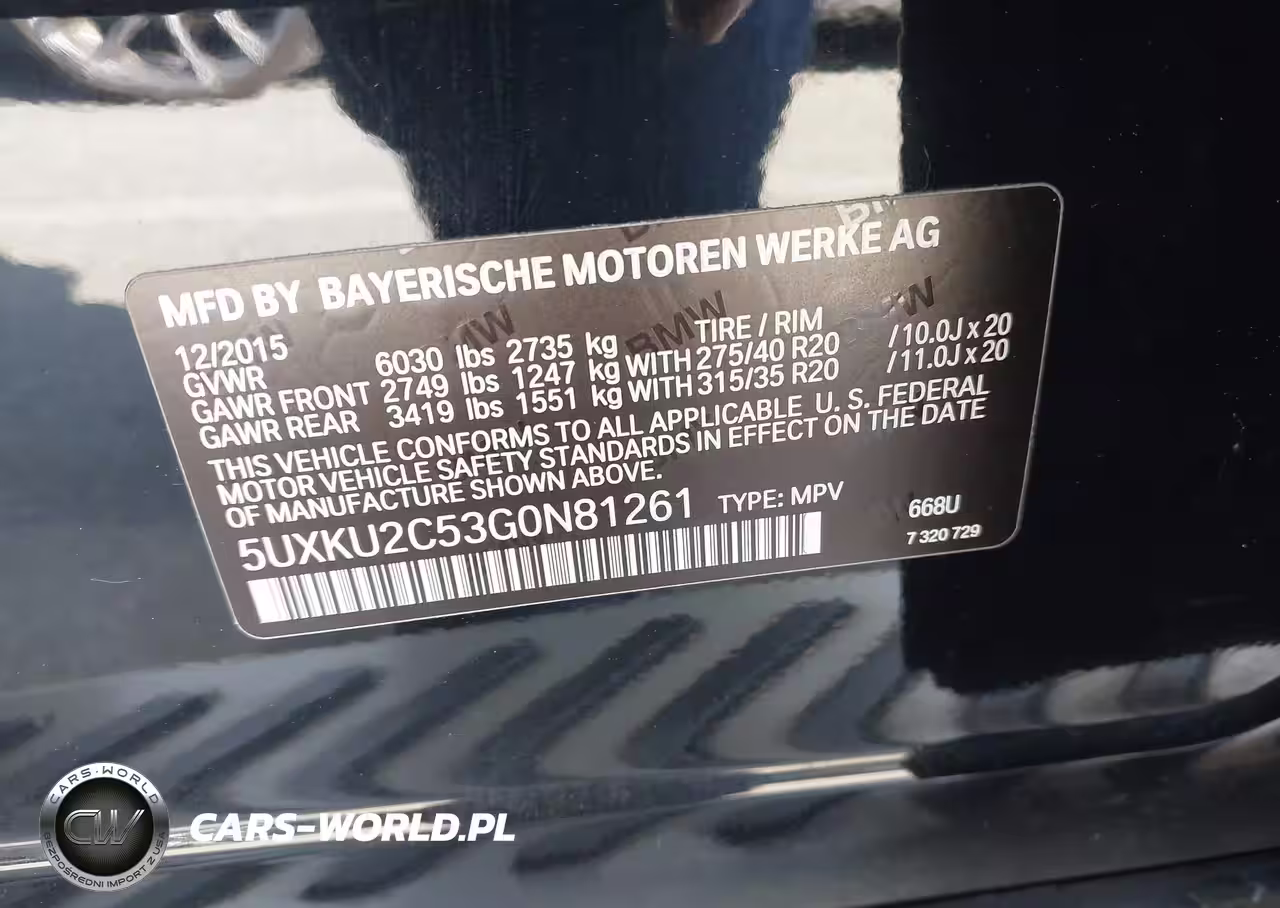 2016 BMW X6 xDrive35I VIN:5UXKU2C53G0N81261 - 9
