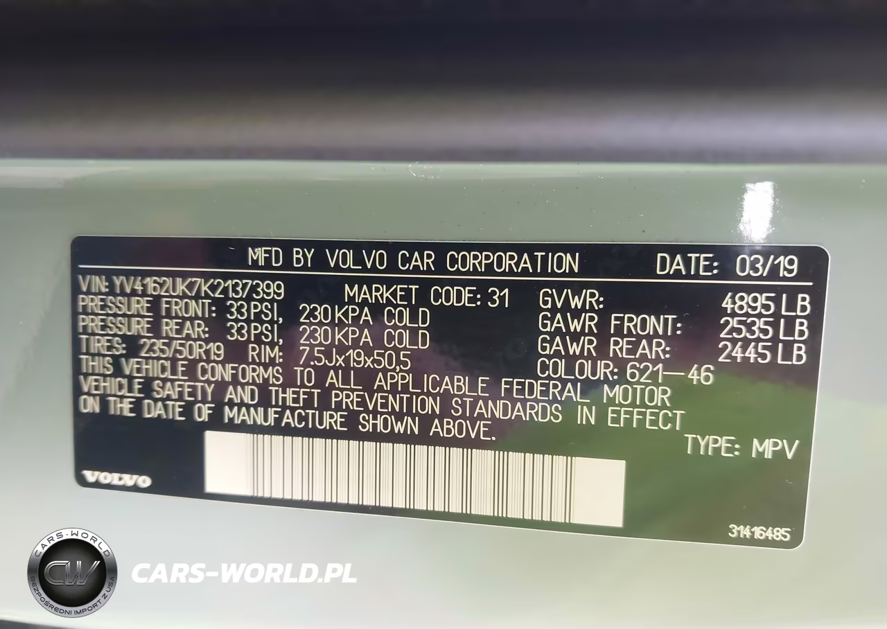 2019 Volvo Xc40 T5 Momentum VIN:YV4162UK7K2137399 - 9