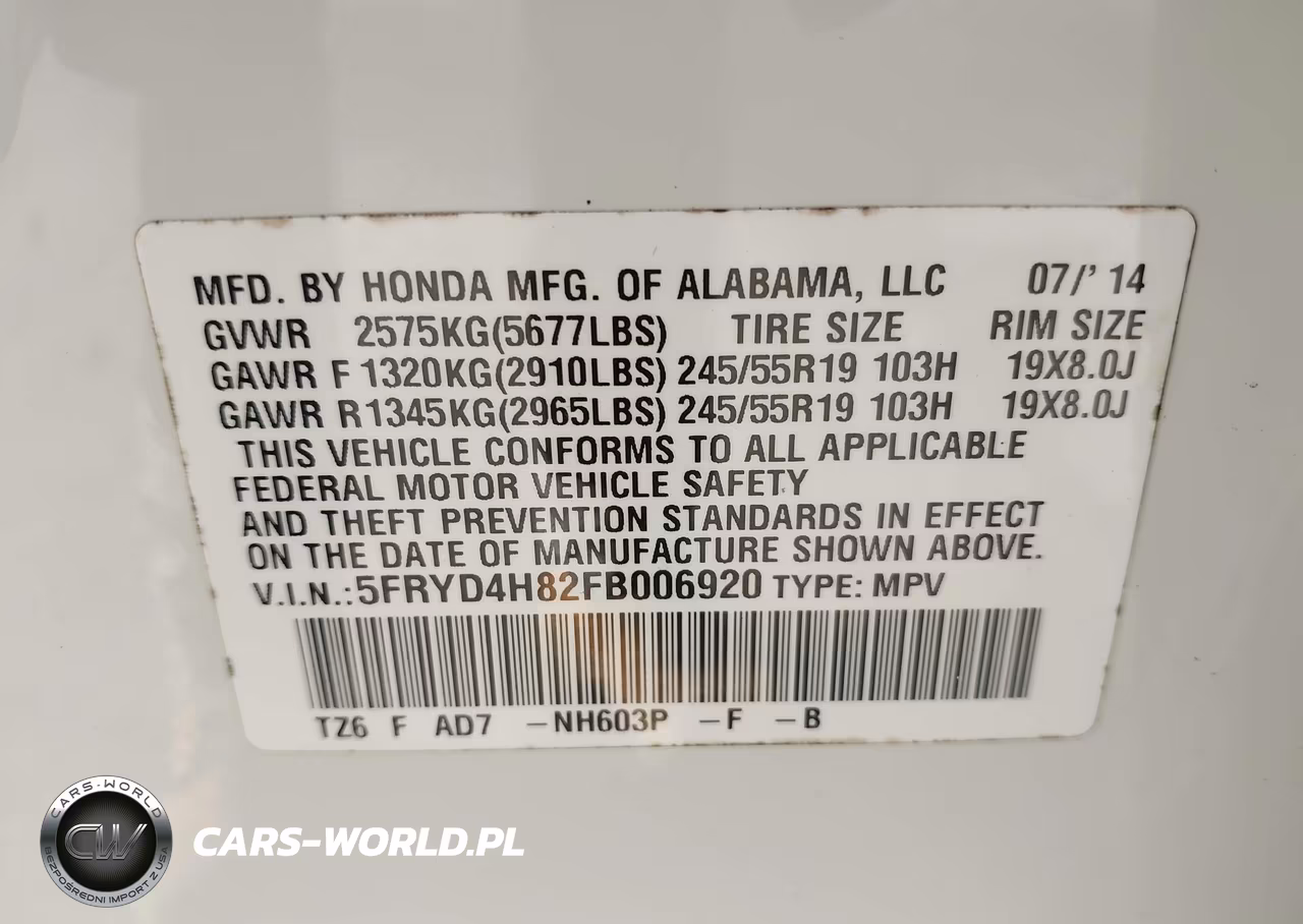 2015 Acura Mdx Advance Pkg W-Entertainment Pkg VIN:5FRYD4H82FB006920 - 9