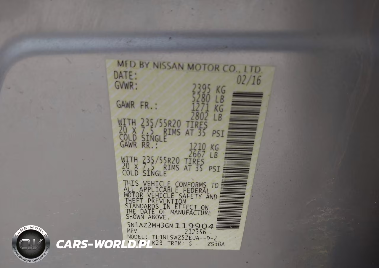 2016 Nissan Murano Platinum VIN:5N1AZ2MH3GN119904 - 9