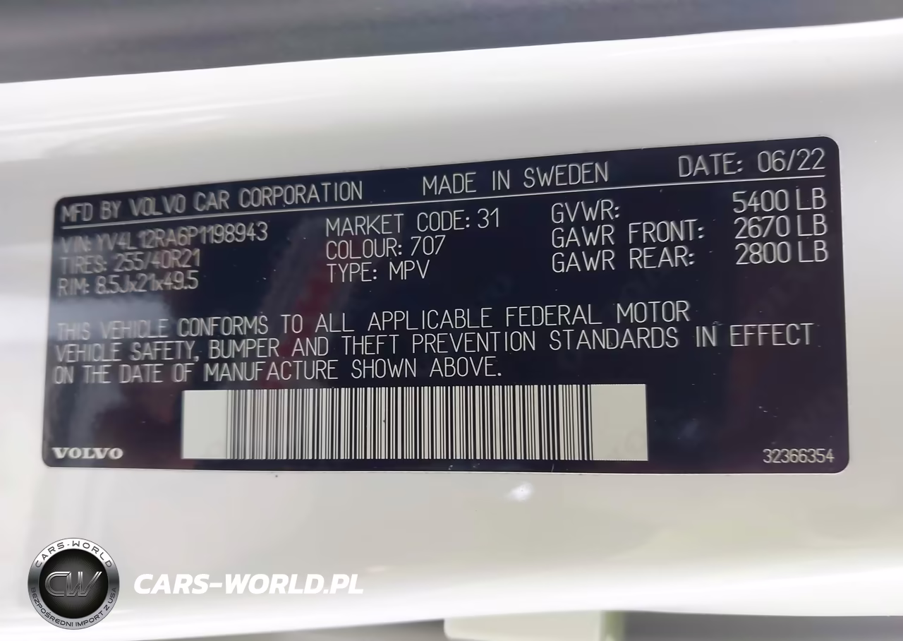 2023 Volvo Xc60 B5 Ultimate Bright Theme VIN:YV4L12RA6P1198943 - 9