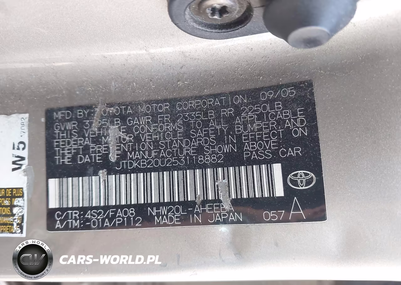 2005 Toyota Prius VIN:JTDKB20U253118882 - 9