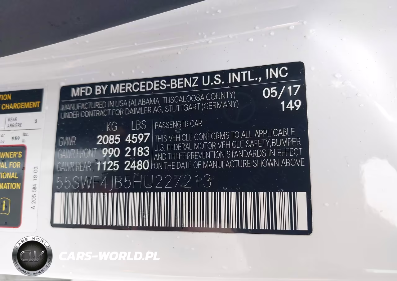 2017 Mercedes-Benz C 300 VIN:55SWF4JB5HU227213 - 9