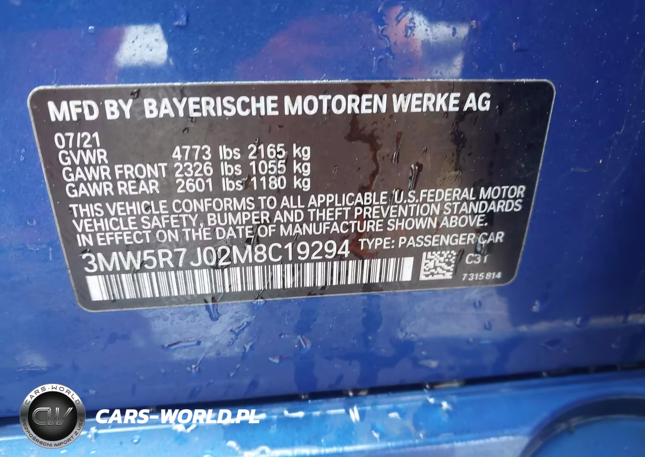 2021 BMW 330I xDrive VIN:3MW5R7J02M8C19294 - 9