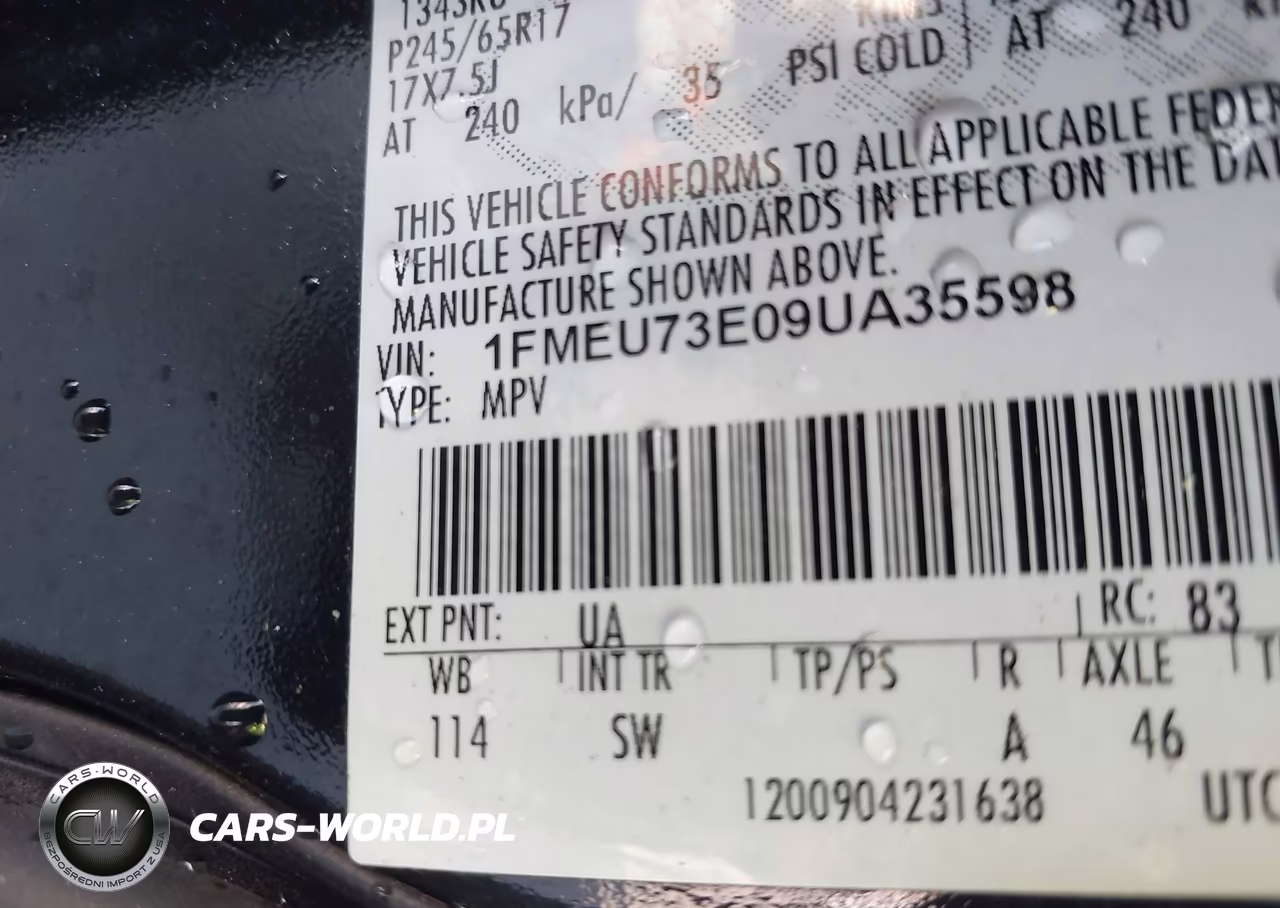 2009 Ford Explorer Xlt VIN:1FMEU73E09UA35598 - 9