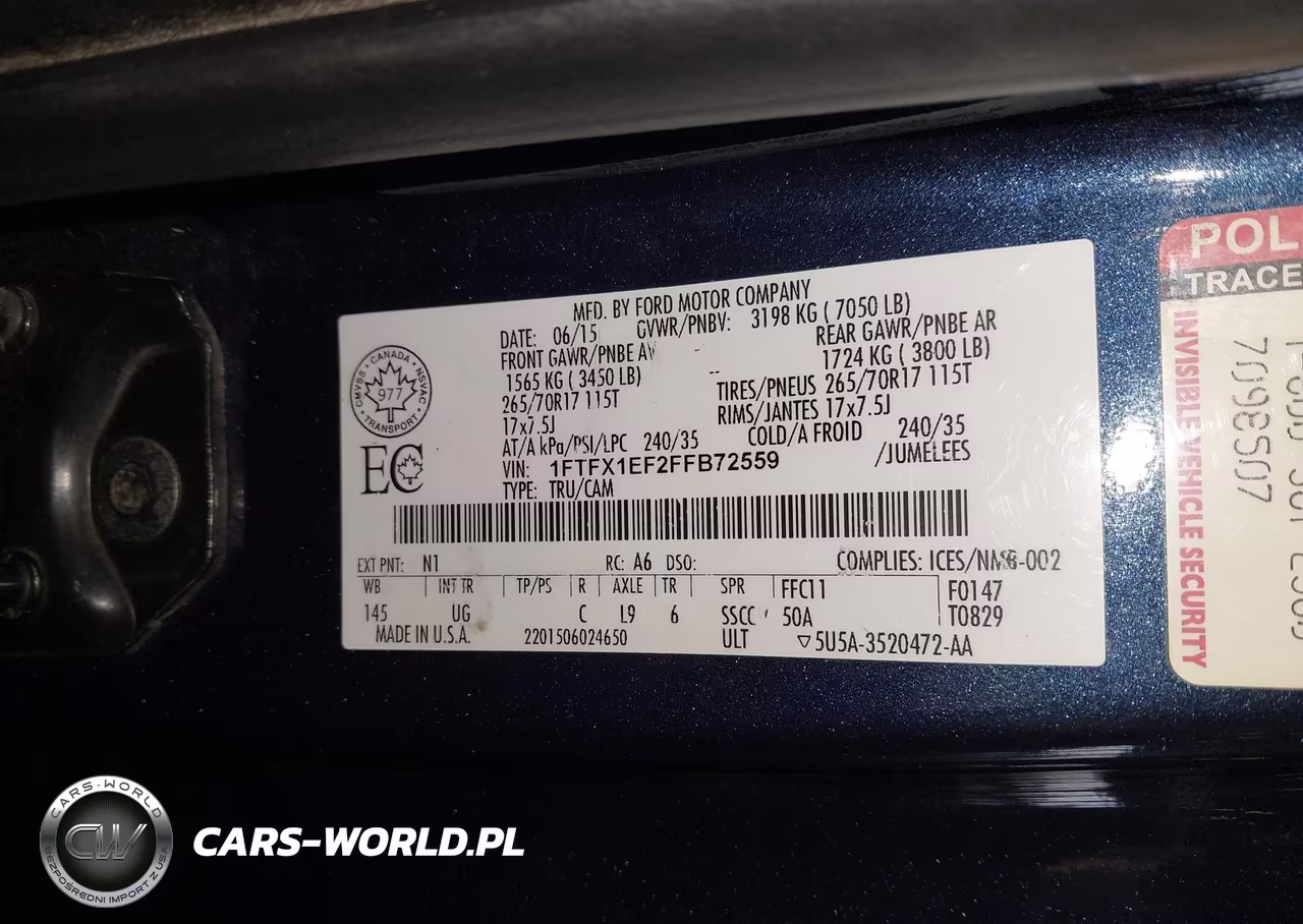 2015 Ford F-150 Xlt VIN:1FTFX1EF2FFB72559 - 9