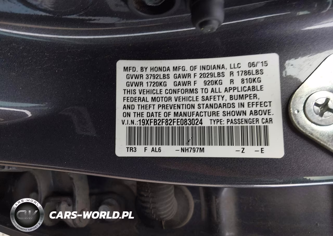 2015 Honda Civic Ex VIN:19XFB2F82FE083024 - 9