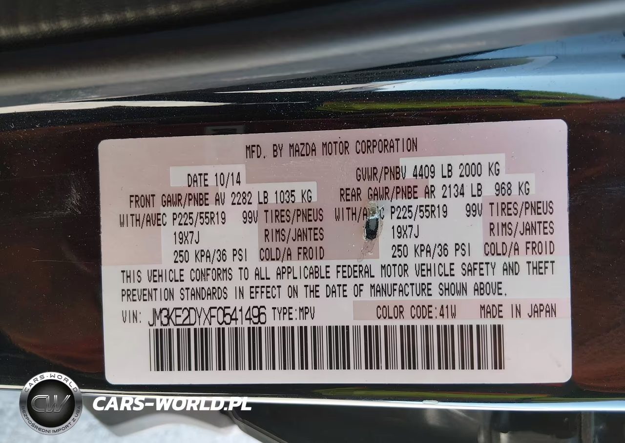 2015 Mazda Cx-5 Grand Touring VIN:JM3KE2DYXF0541496 - 9