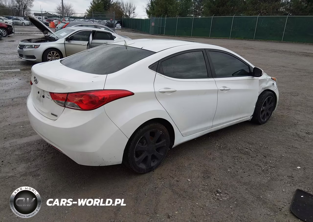 2012 Hyundai Elantra Limited VIN:5NPDH4AE0CH107536 - 4
