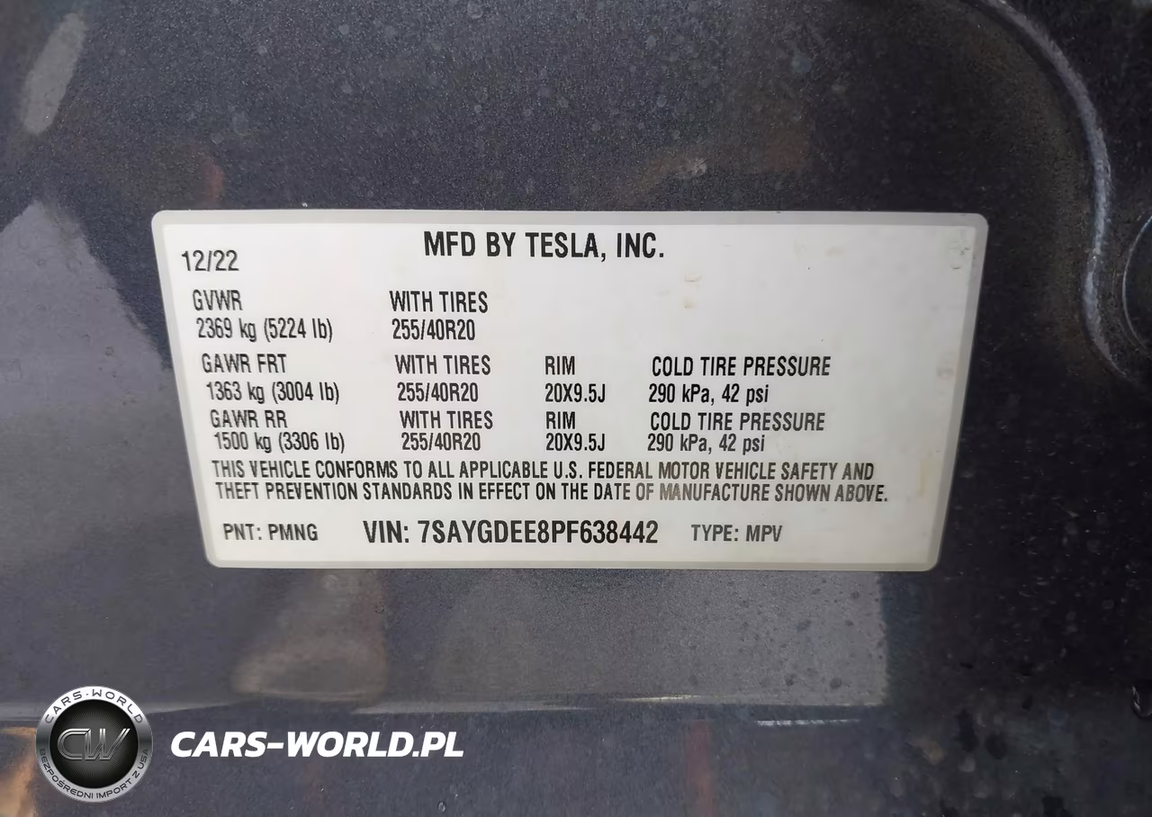 2023 Tesla Model Y Awd-Long Range Dual Motor All-Wheel Drive VIN:7SAYGDEE8PF638442 - 9