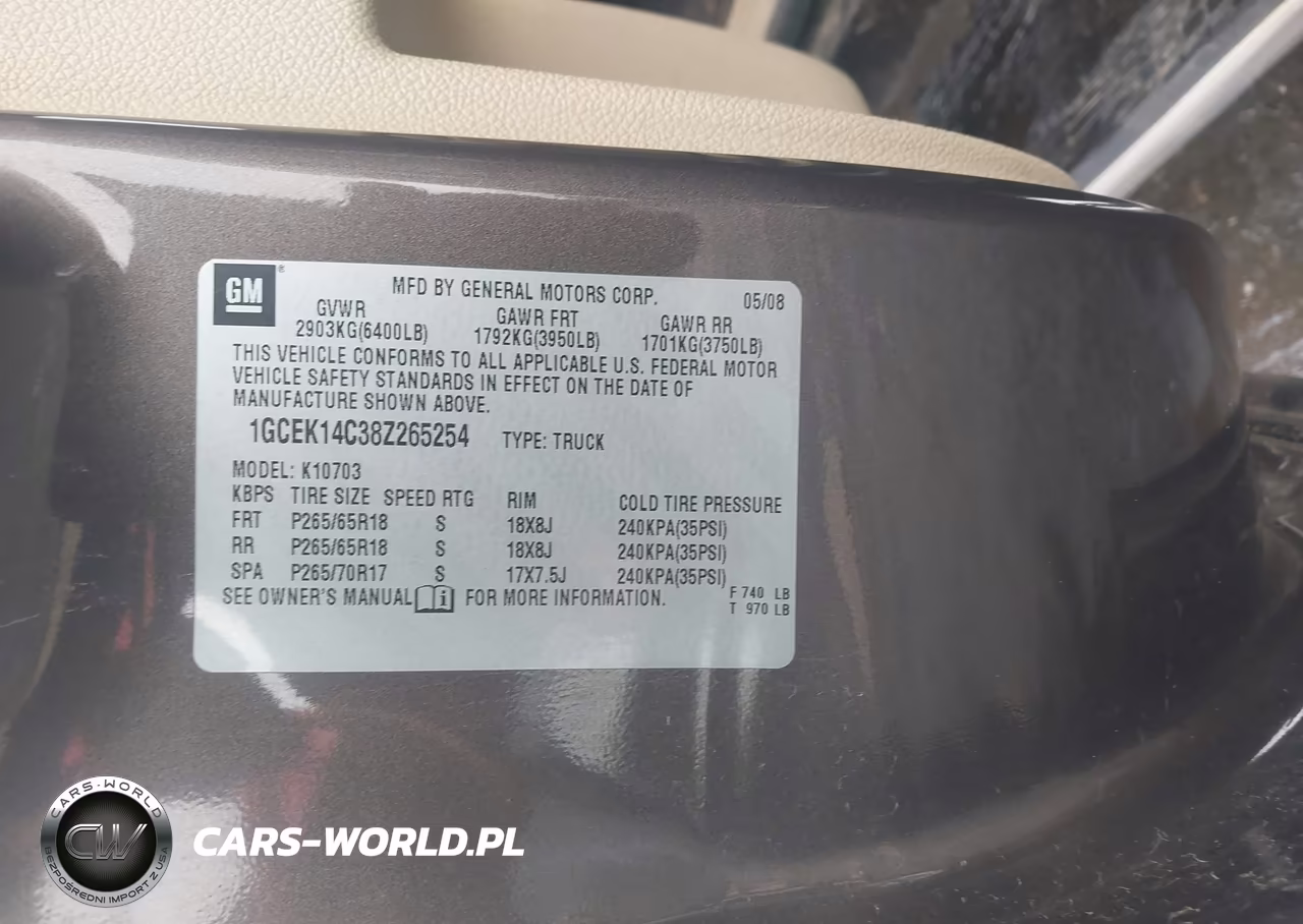 2008 Chevrolet Silverado 1500 Lt1 VIN:1GCEK14C38Z265254 - 9