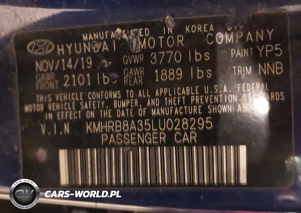 2020 Hyundai Venue Se VIN:KMHRB8A35LU028295 - 9