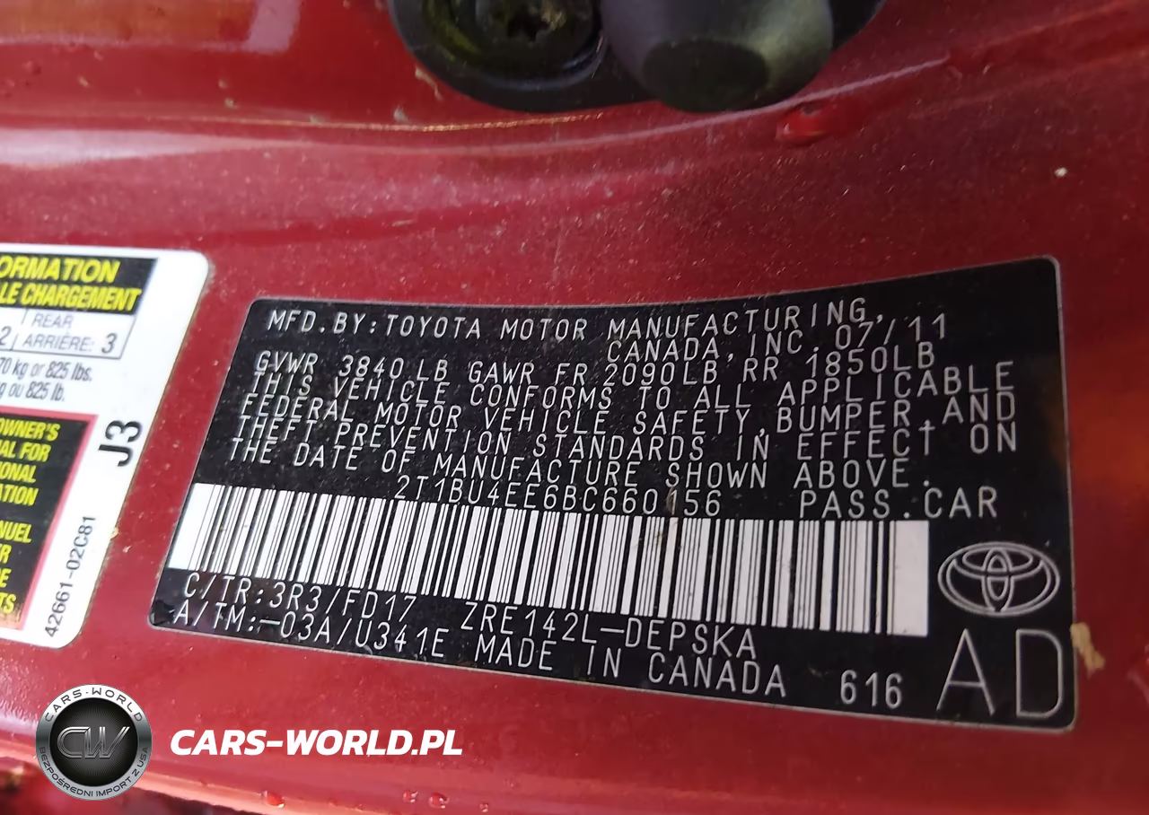 2011 Toyota Corolla S VIN:2T1BU4EE6BC660156 - 9