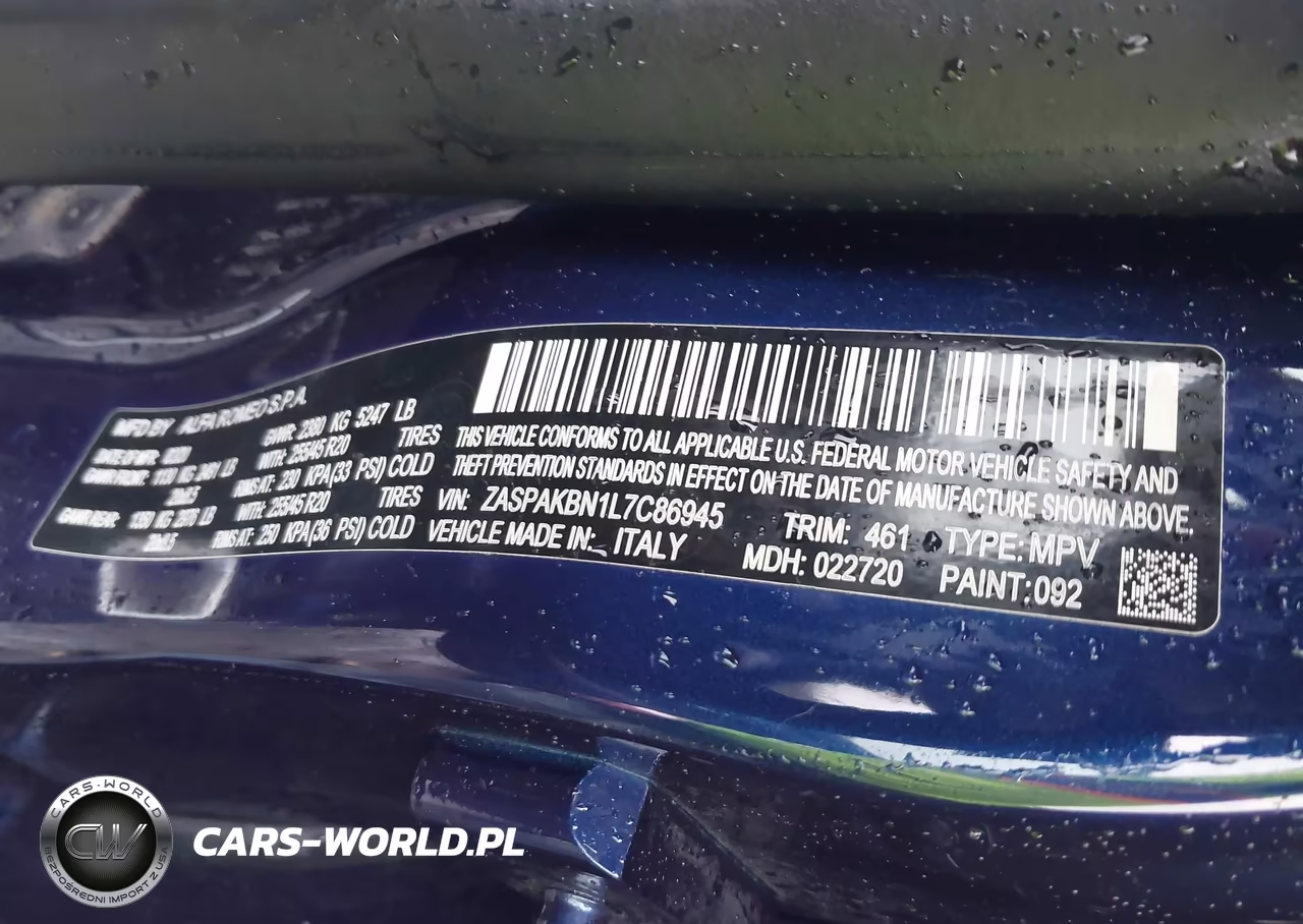 2020 Alfa Romeo Stelvio Ti Awd VIN:ZASPAKBN1L7C86945 - 9