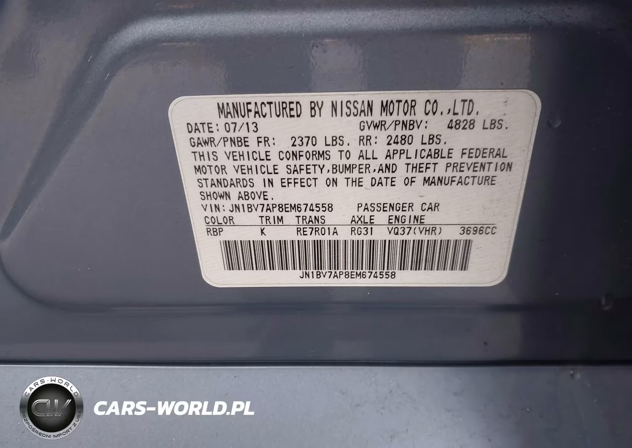 2014 Infiniti Q50 Premium VIN:JN1BV7AP8EM674558 - 9