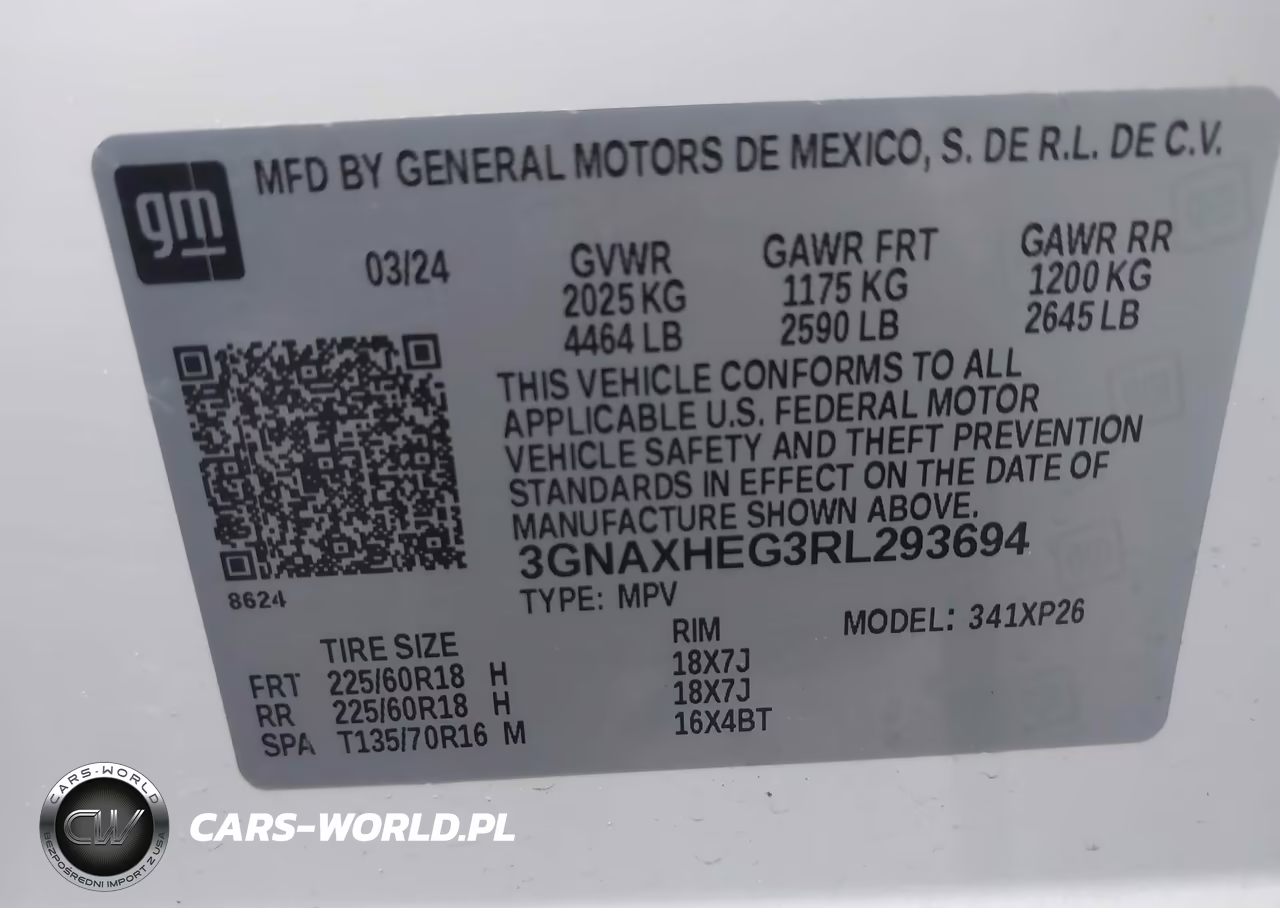 2024 Chevrolet Equinox Fwd Ls VIN:3GNAXHEG3RL293694 - 9
