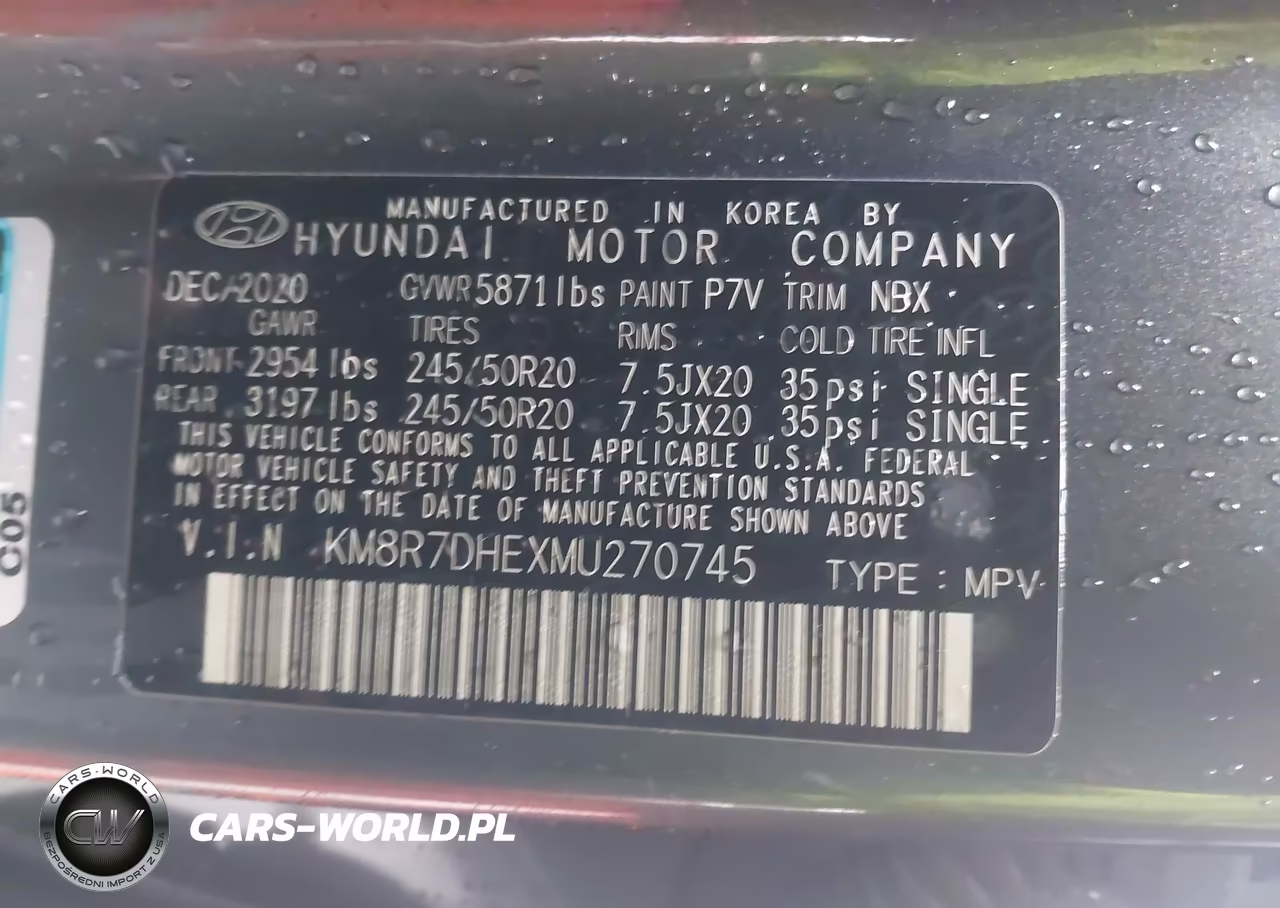 2021 Hyundai Palisade Calligraphy VIN:KM8R7DHEXMU270745 - 9
