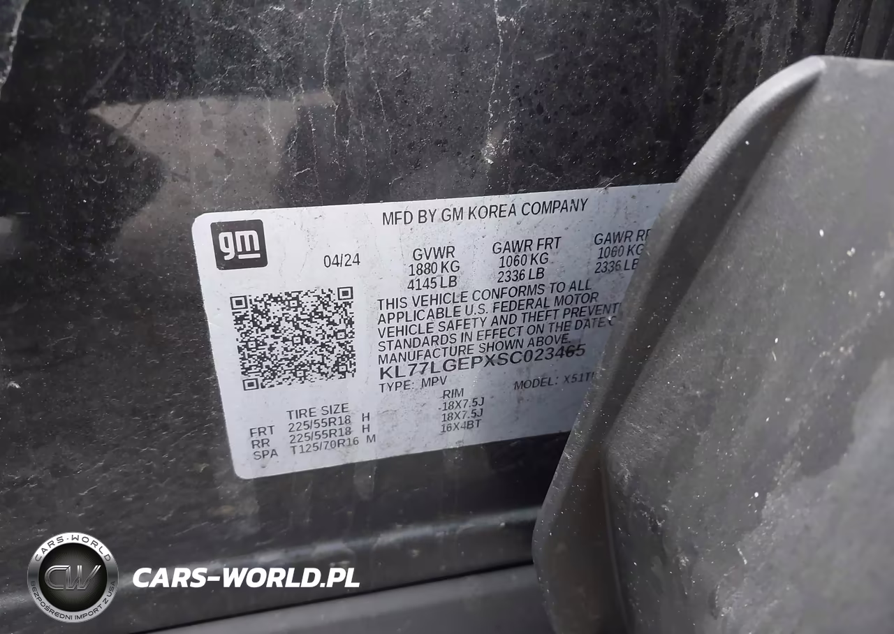 2025 Chevrolet Trax Fwd 1Rs VIN:KL77LGEPXSC023465 - 9