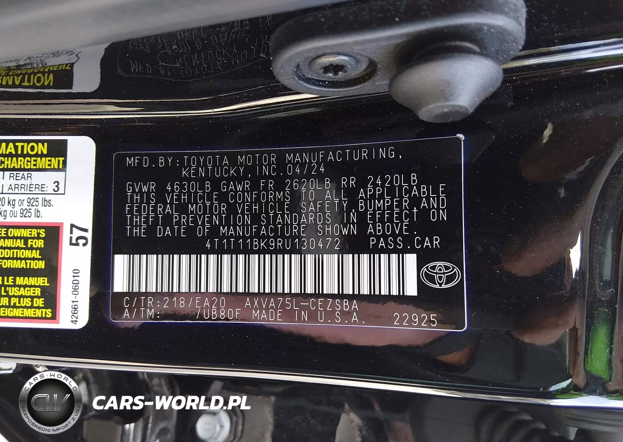 2024 Toyota Camry Se VIN:4T1T11BK9RU130472 - 9