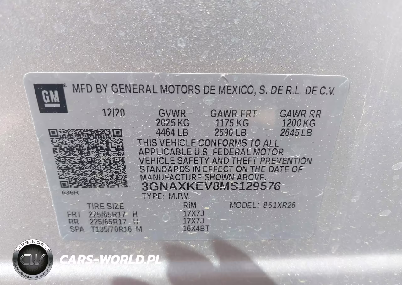 2021 Chevrolet Equinox Fwd Lt VIN:3GNAXKEV8MS129576 - 9