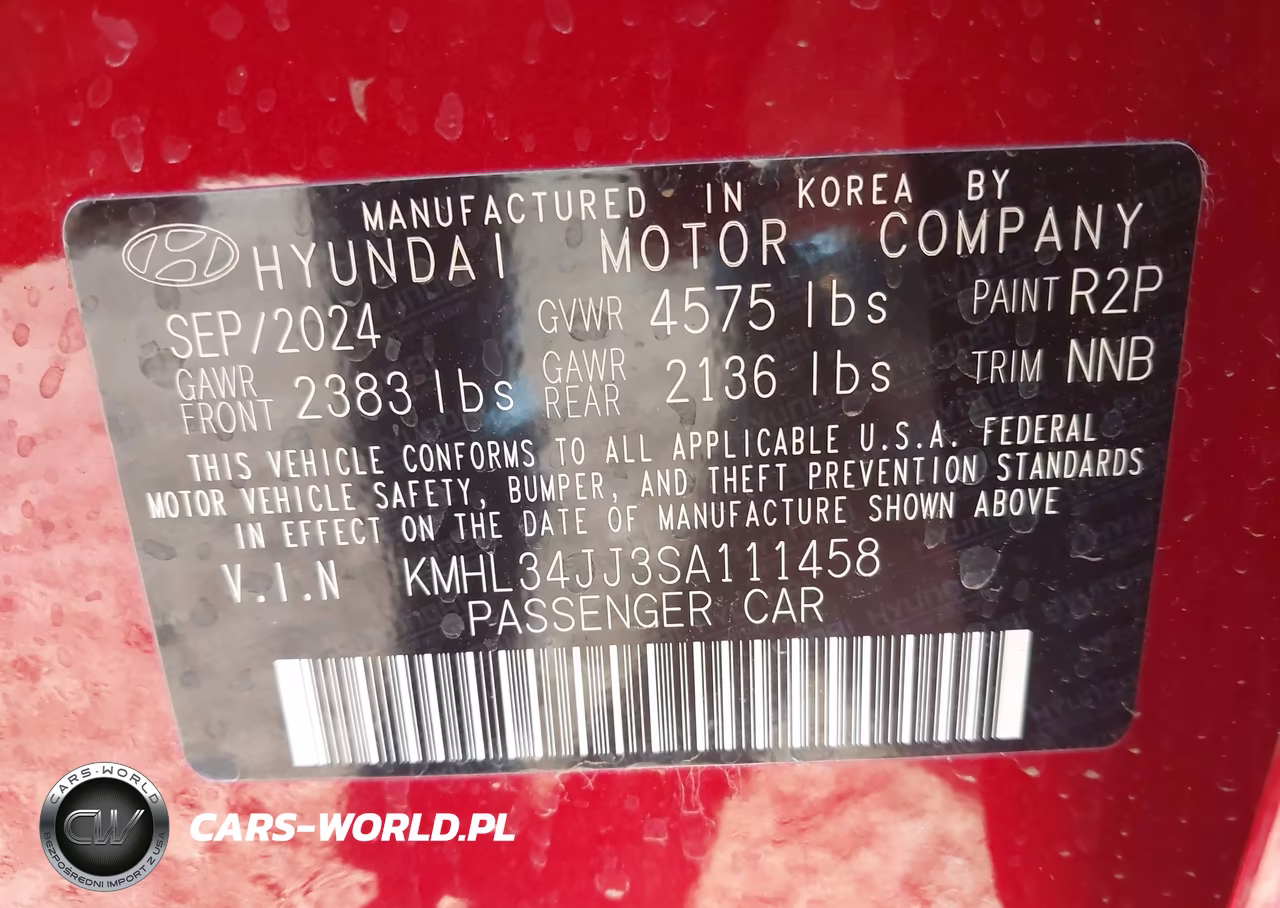 2025 Hyundai Sonata Hybrid Sel VIN:KMHL34JJ3SA111458 - 9